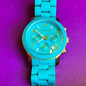 Michael Kors Turquoise Chronograph Watch